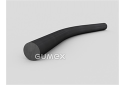 Rundes Gummiprofil, 2mm, 5-Ströme, 70°ShA, EPDM, -40°C/+100°C, schwarz, 
